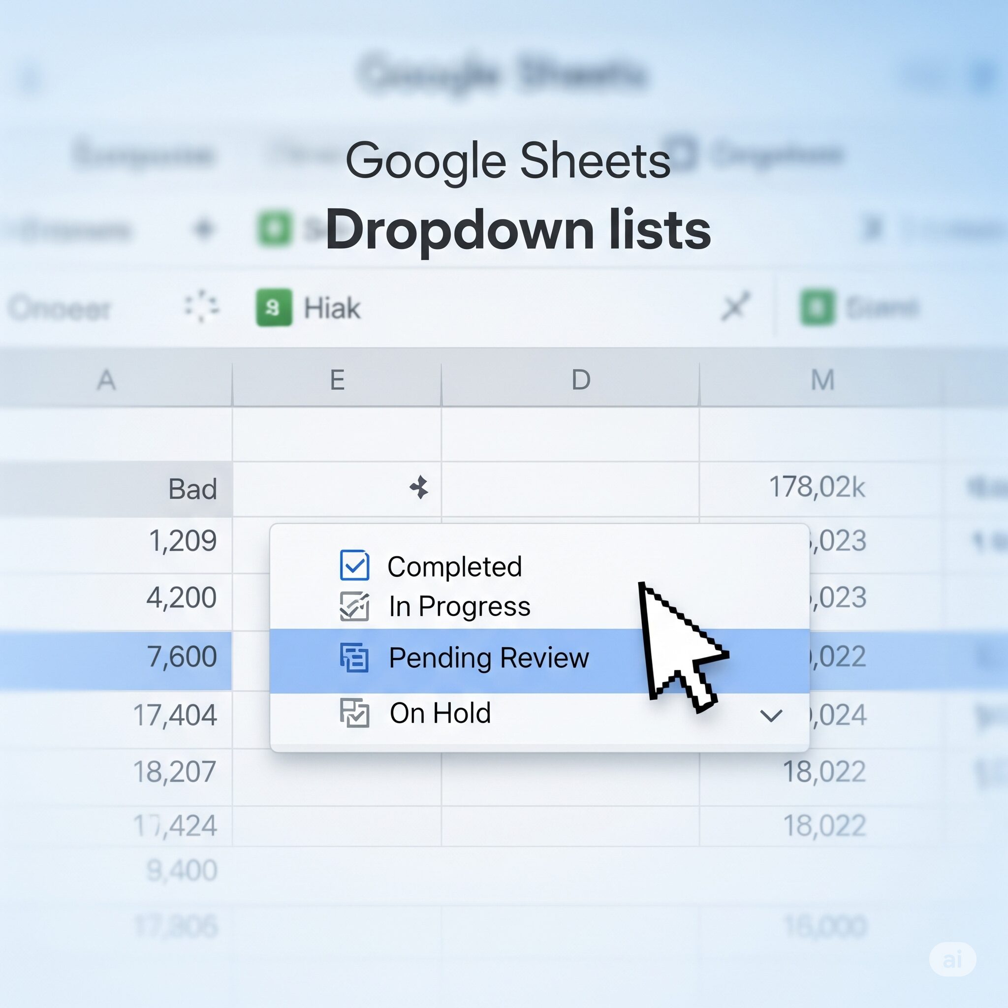 google-sheets-dropdown-list